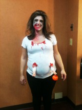 Dana as a Pregnant Zombie
